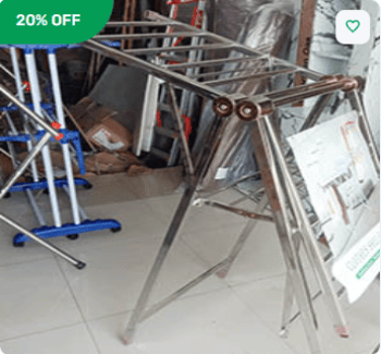 Cloth Drying Stand | Stainless Steel Foldable | Fatehgarh Churian | Laundry Rack in Fatehgarh