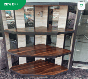 Wooden Corner Shelf Stand | Shelf Stand in Fatehgarh Churian | Stylish Storage | Wall Self | Decorative